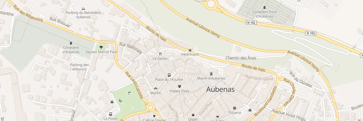 Plan du 13 Rue du Château Vieux à Aubenas