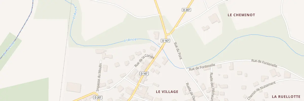 Plan du 23 Rue aux Cannes à Merrey-sur-Arce