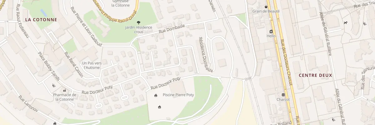 Plan du 9 Rue Fernand Pelloutier à Saint-Étienne