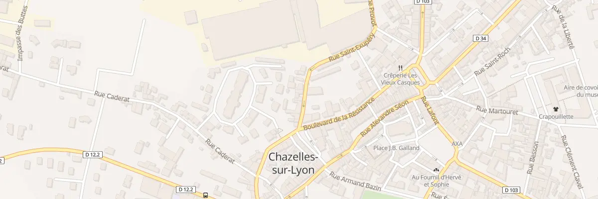 Plan du 13 Rue Saint-Exupéry à Chazelles-sur-Lyon