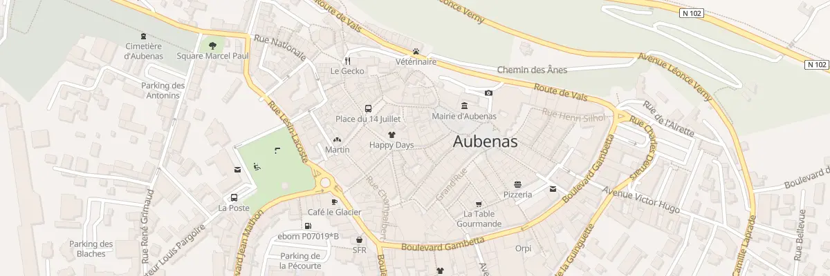 Plan du 8 Rue Béranger de la Tour à Aubenas