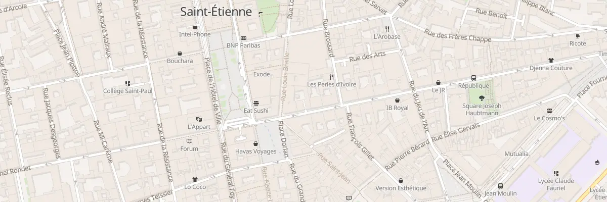 Plan du 3 Rue de la République à Saint-Étienne