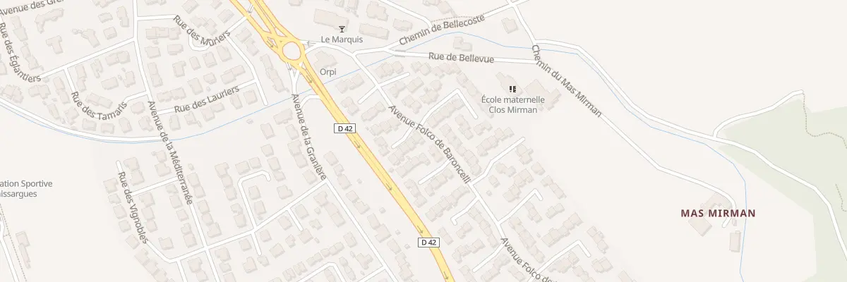 Plan du 20 Rue de l’Oeillet à Caissargues