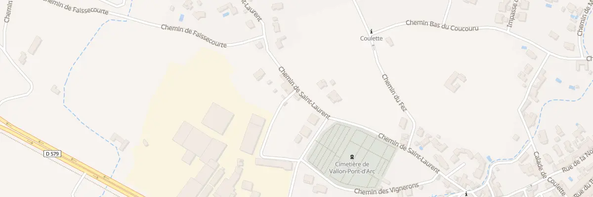 Plan du 325 Che de Saint Laurent à Vallon-Pont-d’Arc