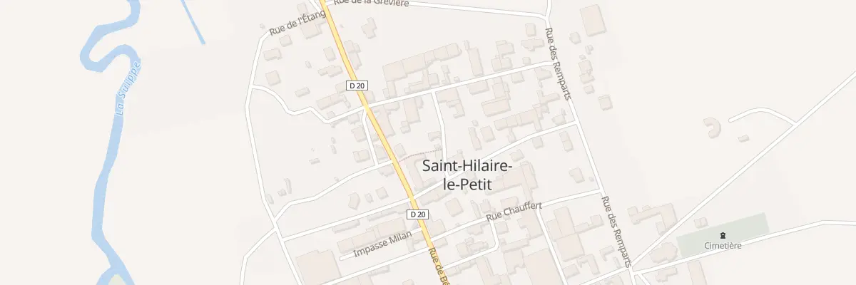 Plan du 3 Rue de la Pompe à Saint-Hilaire-le-Petit