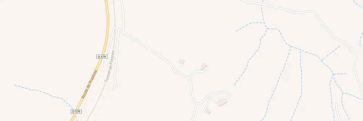 Plan du 327 Che des Plagnes à Balazuc