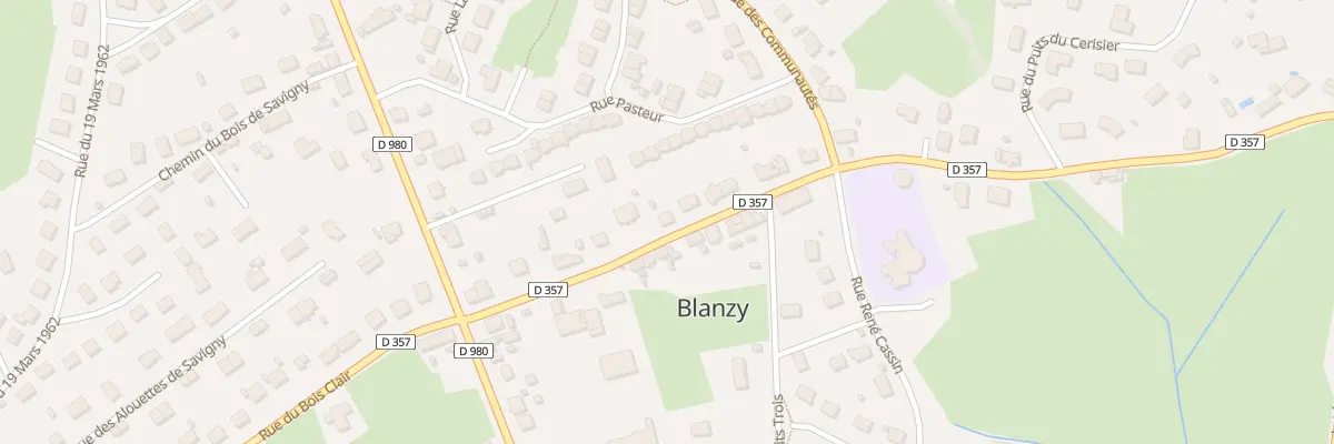 Plan du 9 Rue de la Charbonnière à Blanzy