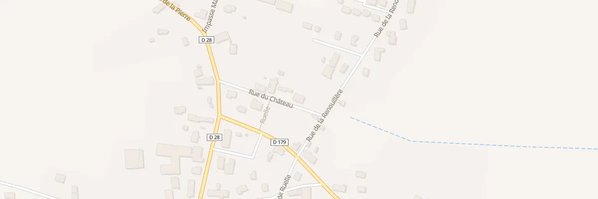 Plan du 11 Rue du Chateau à La Villeneuve-au-Chêne
