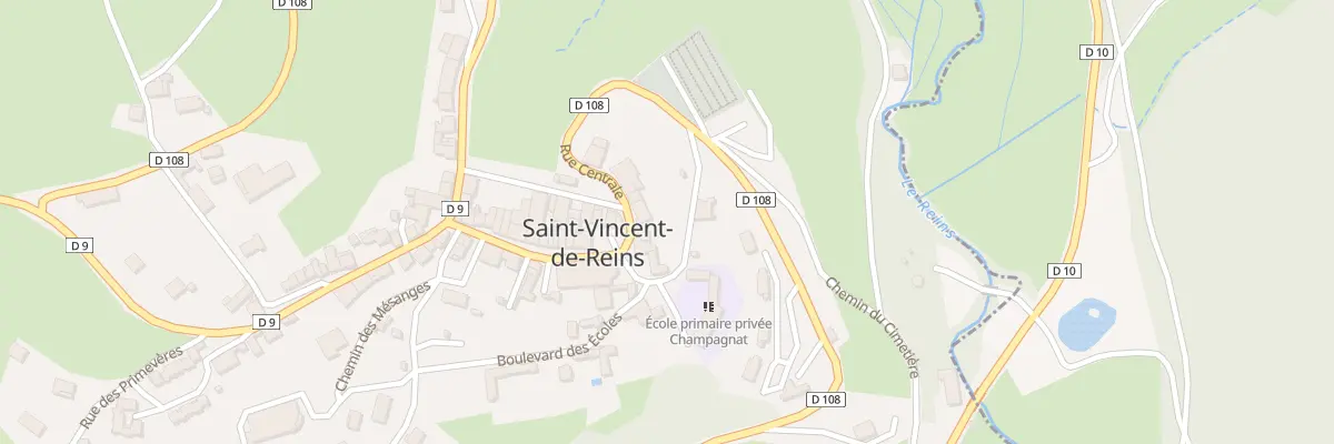 Plan du 10 Rue Centrale à Saint-Vincent-de-Reins