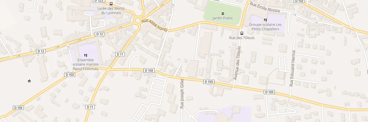 Plan du 11 Rue Pupier à Chazelles-sur-Lyon
