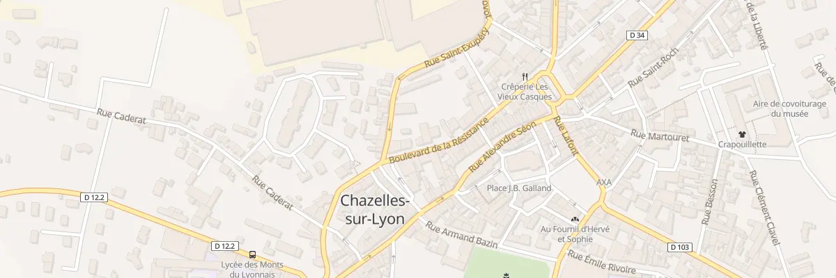 Plan du 5 Bd de la Résistance à Chazelles-sur-Lyon