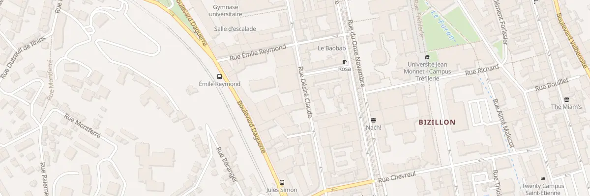 Plan du 54 Rue Désiré Claude à Saint-Étienne