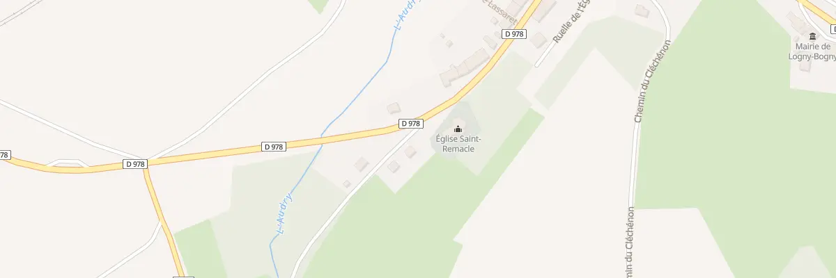 Plan du 1 Rue Saint Remacle à Logny-Bogny