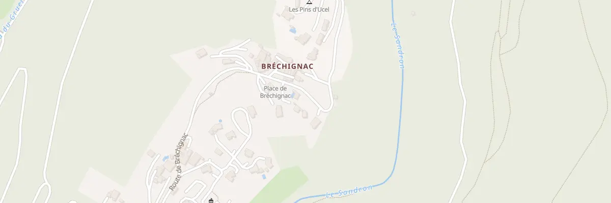 Plan du 6094 Bréchignac à Ucel
