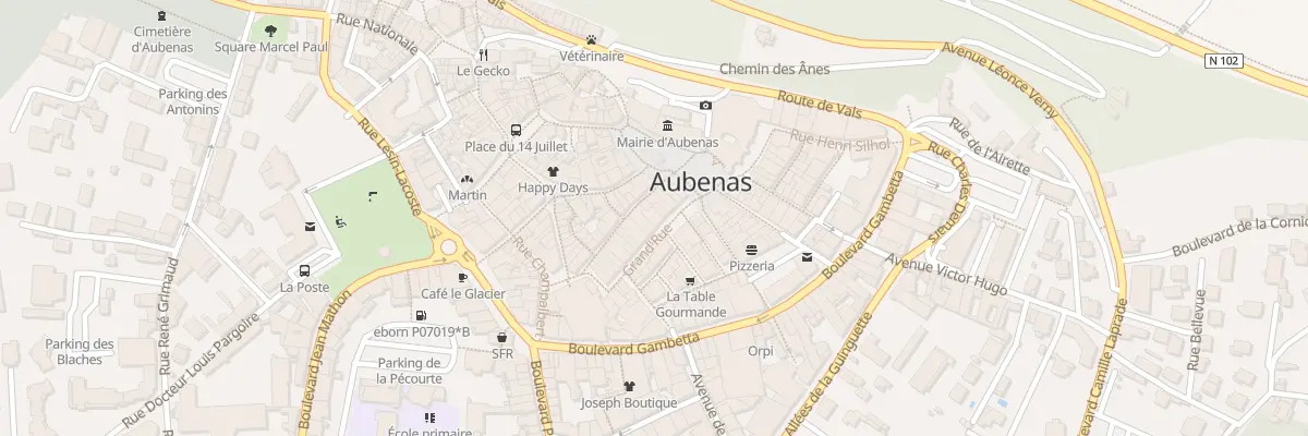 Plan du 12 Grand Rue à Aubenas