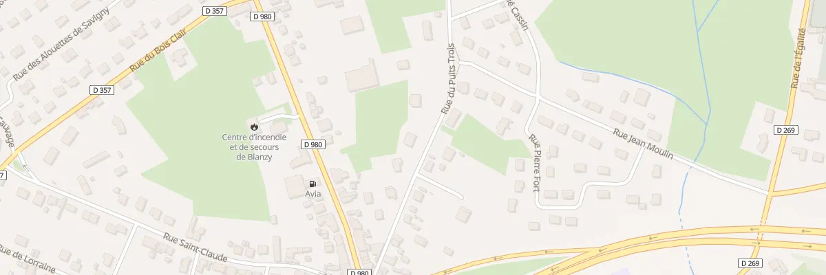 Plan du 181 Rue du Puits Trois à Blanzy