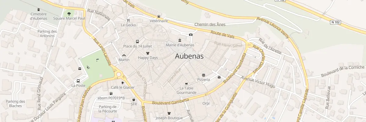 Plan du 4 Grand Rue à Aubenas