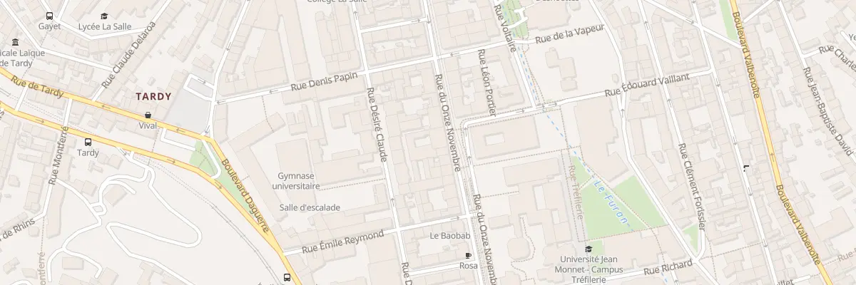 Plan du 36 Rue du Onze Novembre à Saint-Étienne