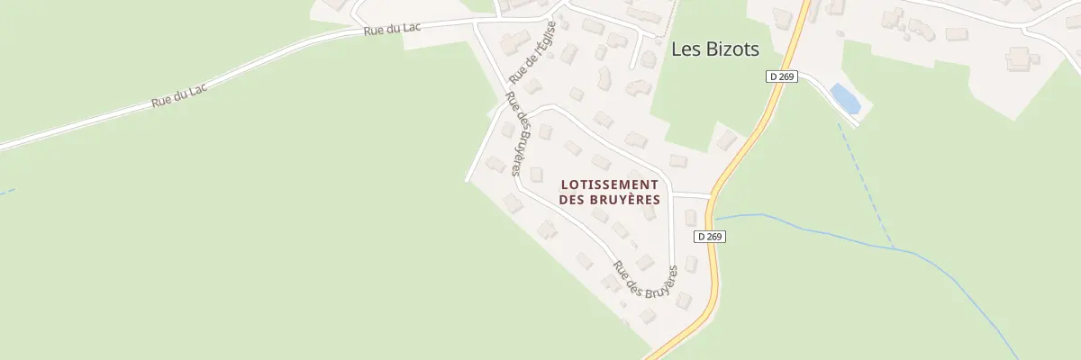 Plan du 25 Lotissement des Bruyeres aux Bizots