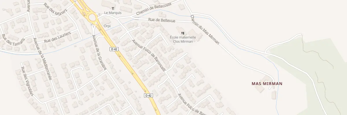 Plan du 3 Rue des Amandiers à Caissargues