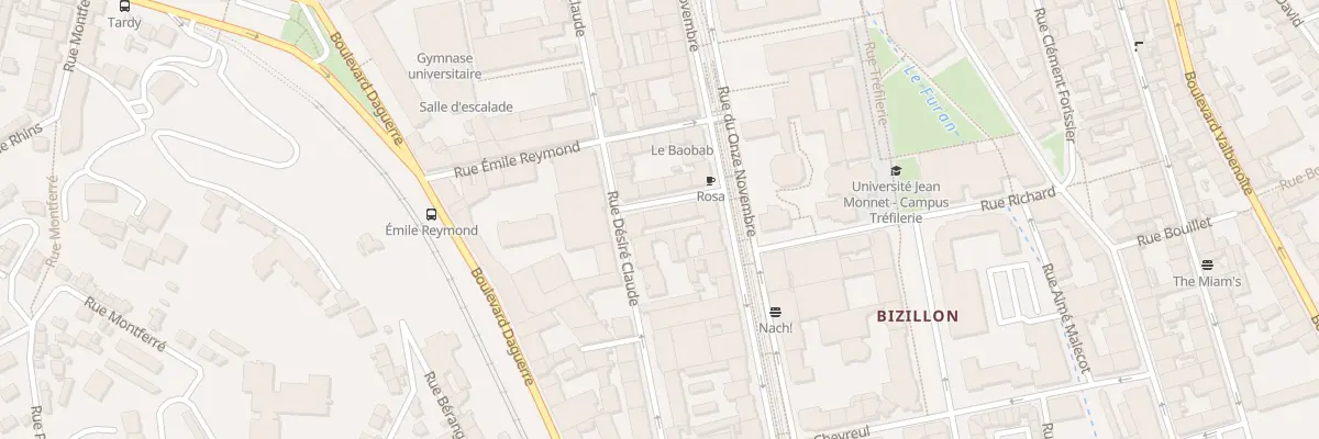 Plan du 3 Rue de la Marne à Saint-Étienne