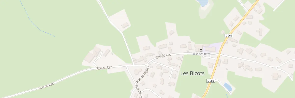 Plan du 208 Rue du Lac aux Bizots
