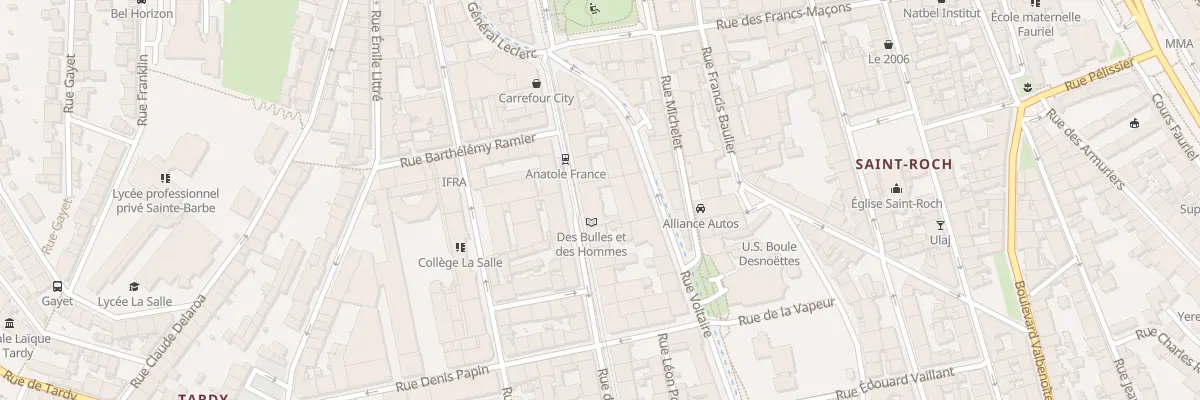 Plan du 11 Rue du Onze Novembre à Saint-Étienne
