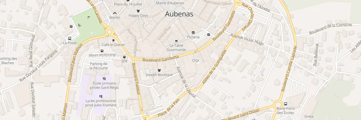 Plan du 3 Av de la Liberté à Aubenas