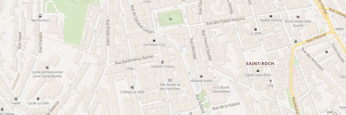 Plan du 7 Rue du Onze Novembre à Saint-Étienne