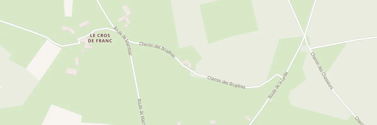 Plan du 185 Che des Bruyères à Montregard