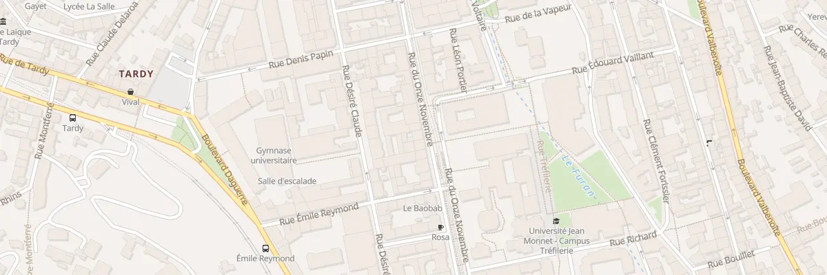 Plan du 38 Rue du Onze Novembre à Saint-Étienne