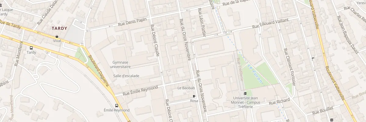 Plan du 40 Rue du Onze Novembre à Saint-Étienne