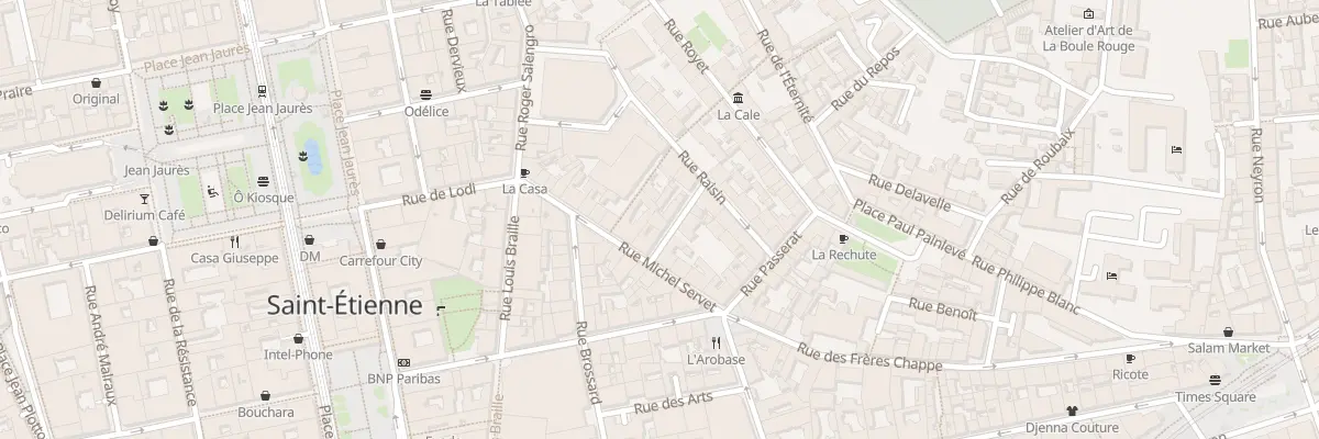 Plan du 3 Rue de la Vigne à Saint-Étienne