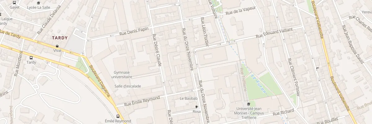 Plan du 36B Rue du Onze Novembre à Saint-Étienne