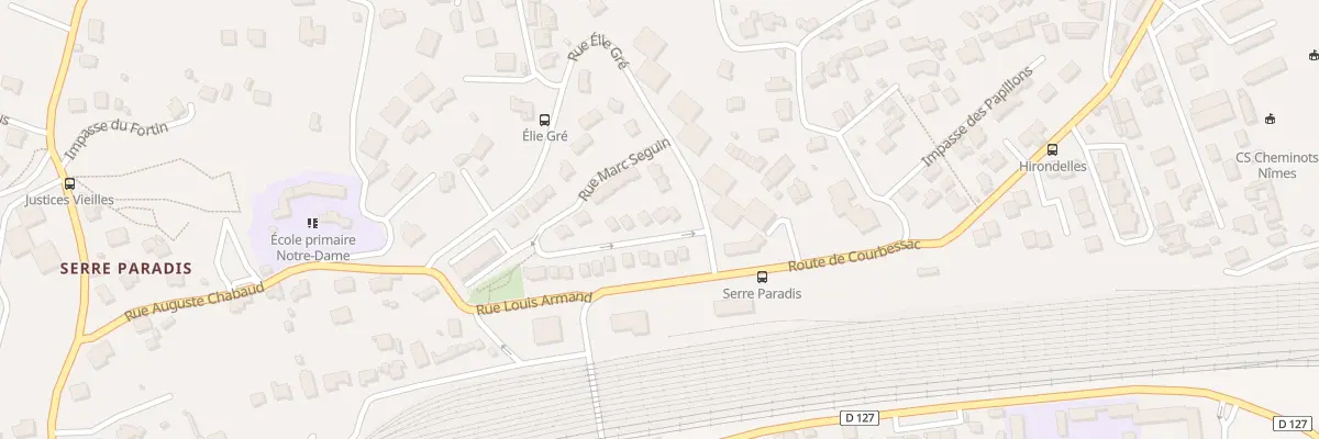 Plan du 24 Rue Marc Seguin à Nîmes