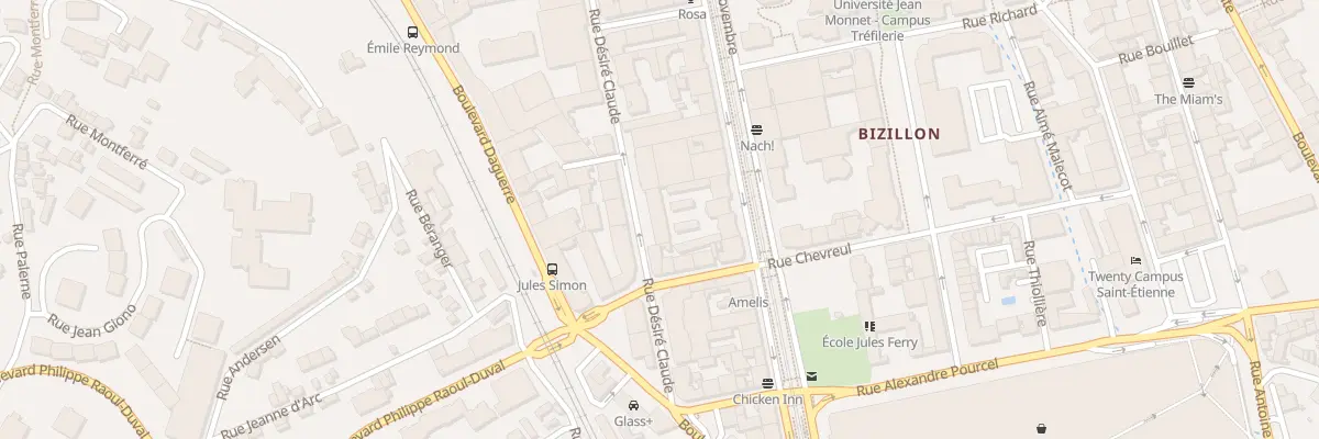 Plan du 81 Rue Désiré Claude à Saint-Étienne