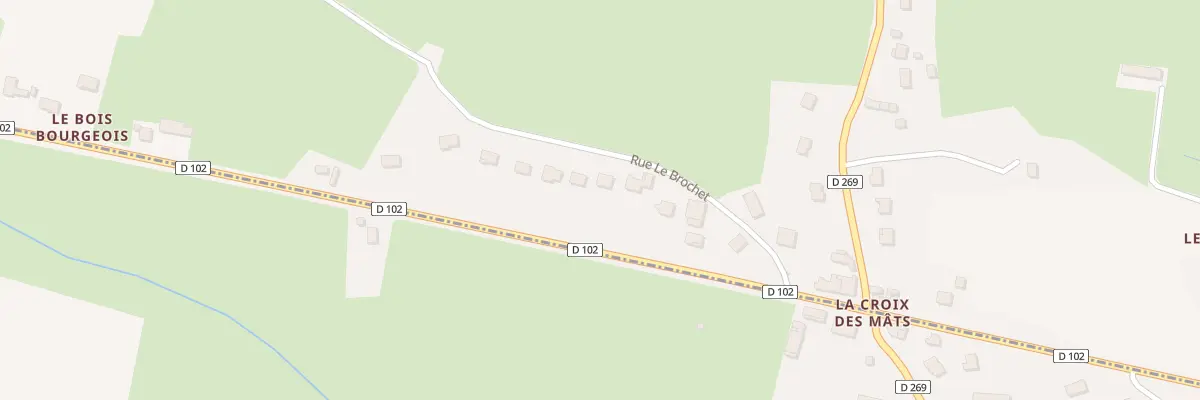 Plan du 191 Rue Rue Le Brochet aux Bizots
