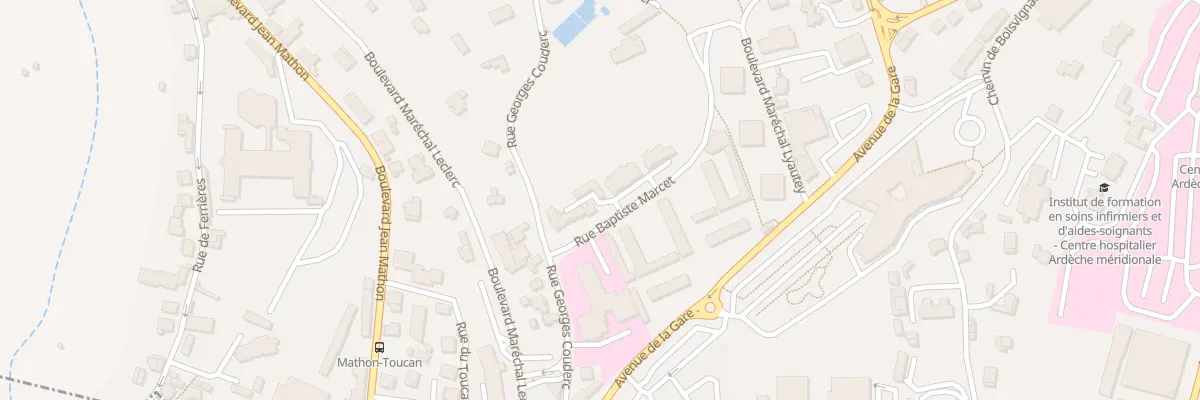 Plan du 1 Rue Baptiste Marcet à Aubenas