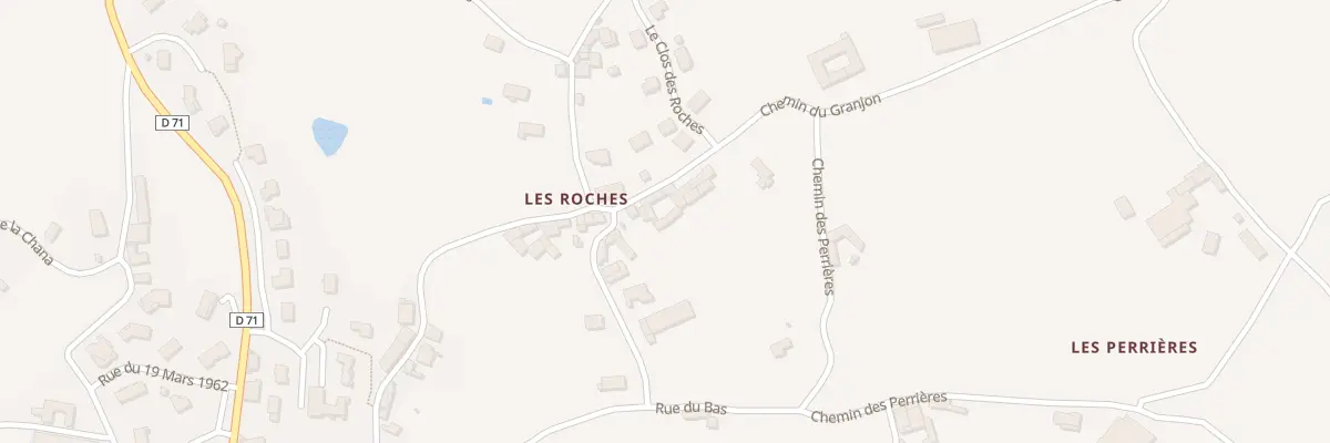 Plan du 50 Che du Granjon à Meys