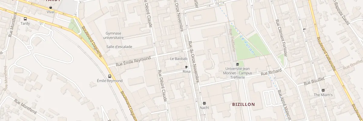 Plan du 52 Rue du Onze Novembre à Saint-Étienne