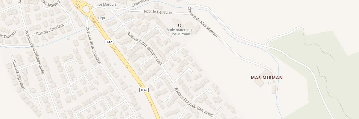 Plan du 15 Rue des Amandiers à Caissargues