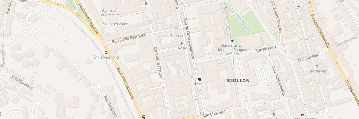 Plan du 58 Rue du Onze Novembre à Saint-Étienne