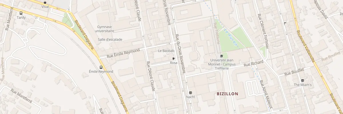 Plan du 54 Rue du Onze Novembre à Saint-Étienne