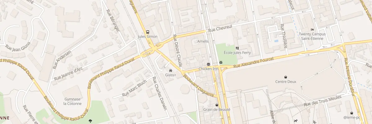 Plan du 89 Rue Désiré Claude à Saint-Étienne