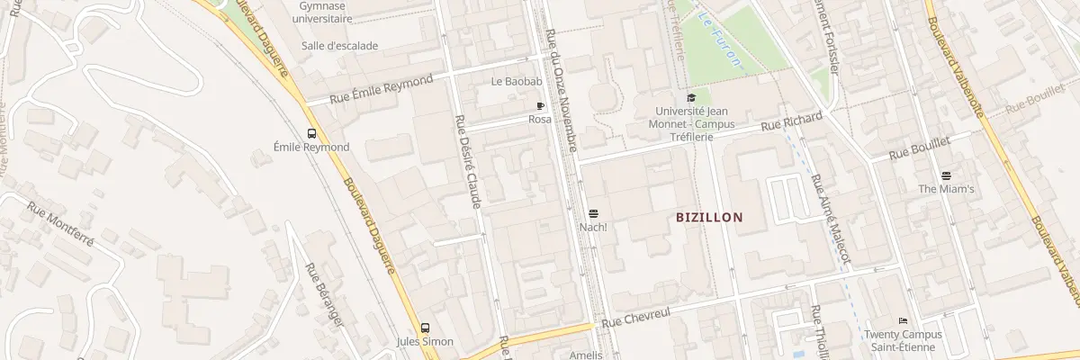 Plan du 62 Rue du Onze Novembre à Saint-Étienne
