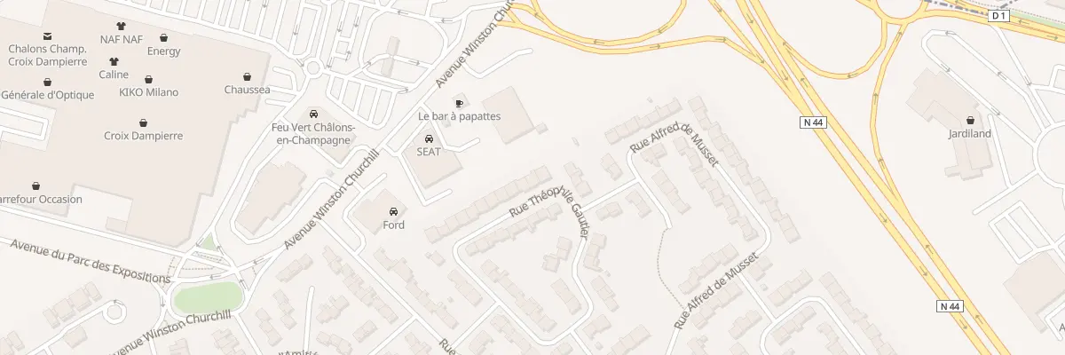 Plan du 44 Rue Théophile Gautier à Châlons-en-Champagne