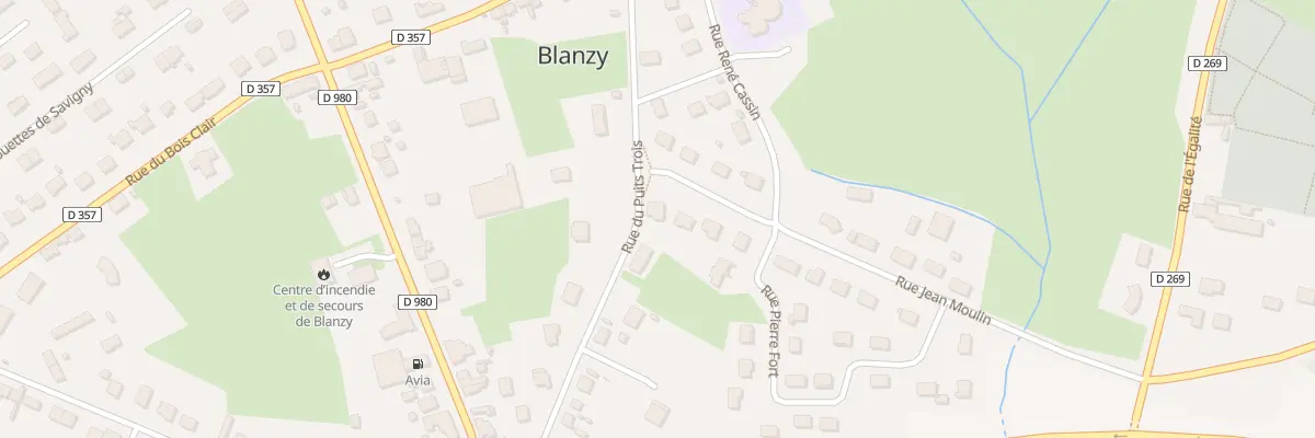 Plan du 375 Rue Jean Moulin à Blanzy