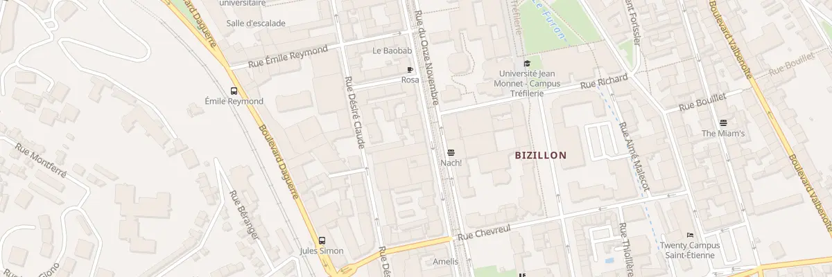 Plan du 64 Rue du Onze Novembre à Saint-Étienne