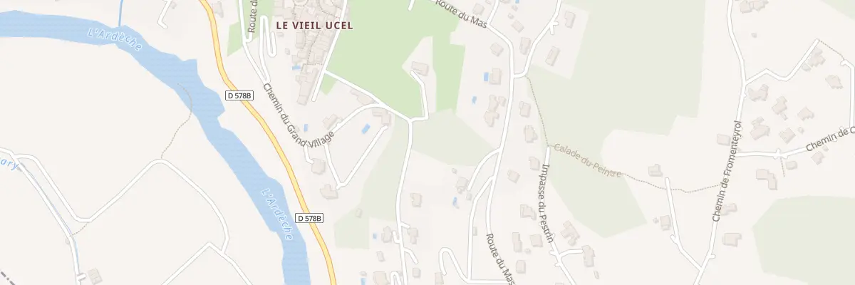 Plan du 18A Che du Grand-Village à Ucel