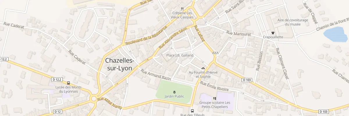 Plan du 7 Pl Jean Baptiste Galland à Chazelles-sur-Lyon